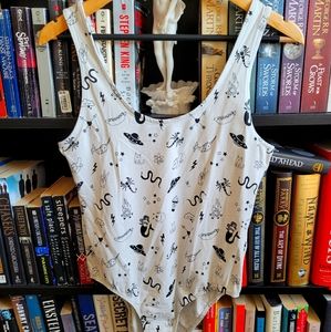 H&M Coachella bodysuit tattoo print